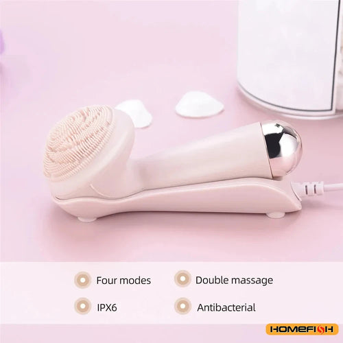 Electric Silicone Facial Cleansing Brush