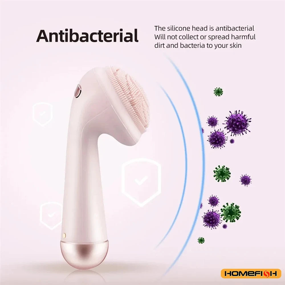 Electric Silicone Facial Cleansing Brush