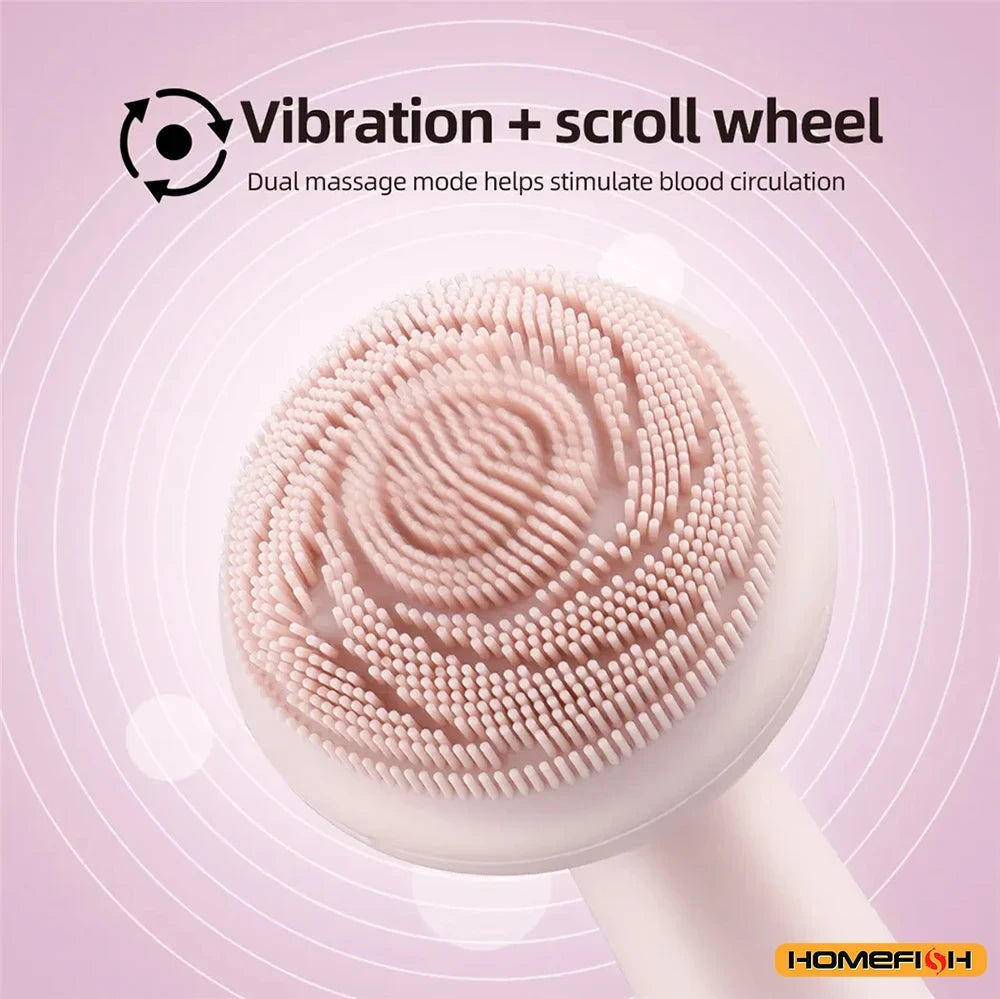 Electric Silicone Facial Cleansing Brush