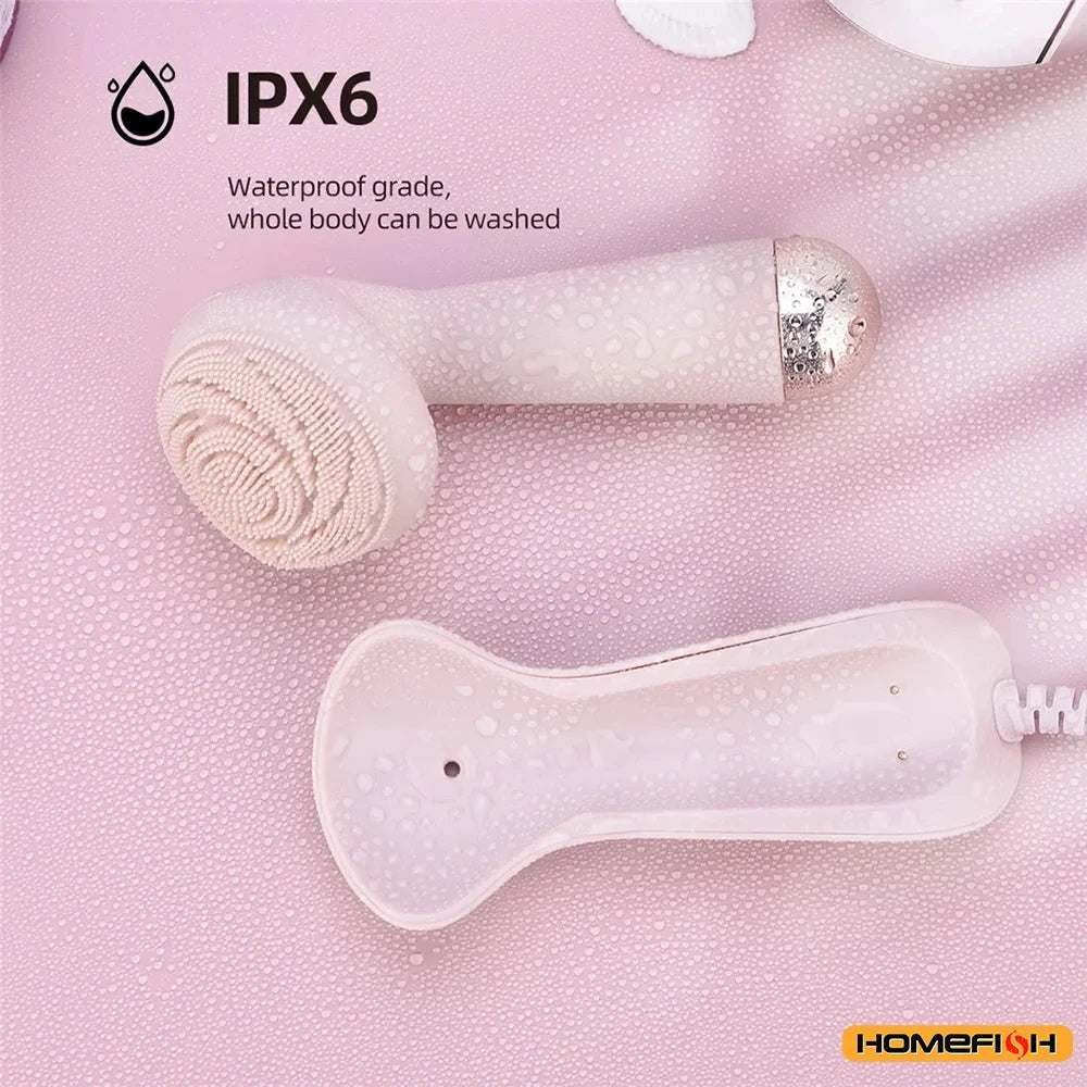 Electric Silicone Facial Cleansing Brush
